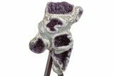 Multi-Window Amethyst Geode on Metal Stand - One Of A Kind! #199980-2